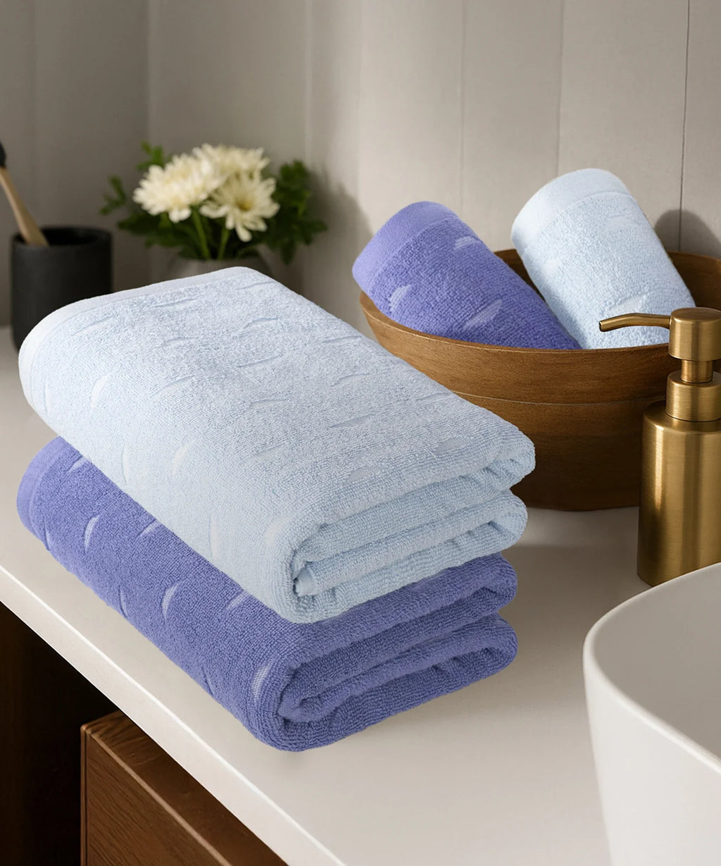 Fragrance 4Pc Towel Set, Mystique| 500 GSM Cotton
