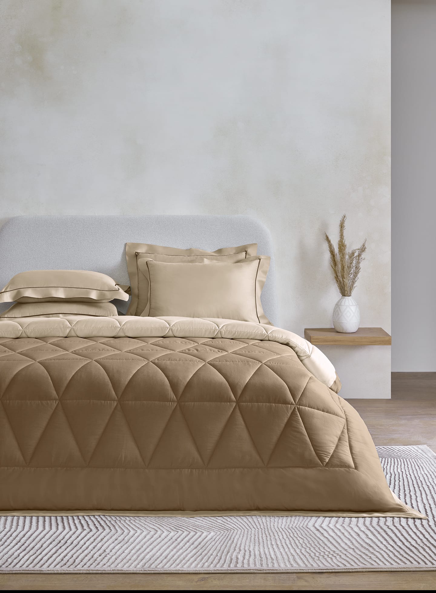 MONTAUK-AFFOGAT-ALMOND MILK DOUBLE COMFORTER BEDDING SET